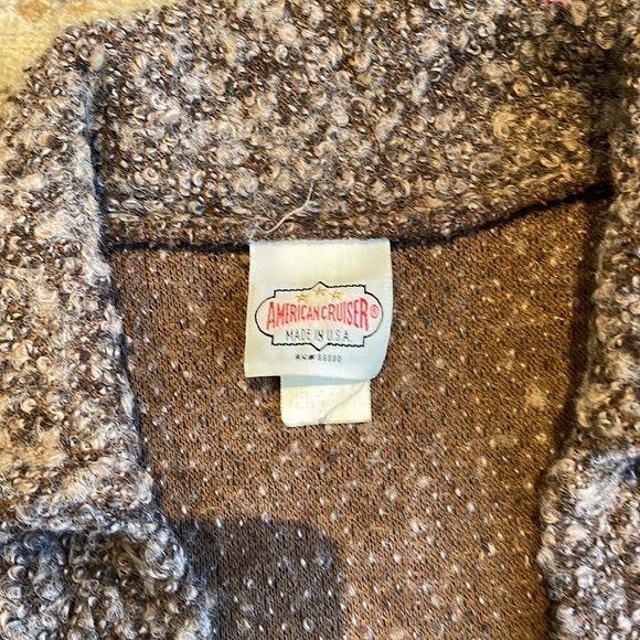 Vintage brown duster sweater coat - Picture 2 of 4